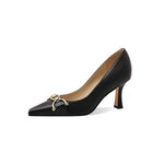 Load image into Gallery viewer, MOTIMODEN Women's Closed Toe High Heels Dress Pointed Toe Wedding Pump Shoes Prom Bridal Work Office Pumps for Women XYY-M1001BKP

