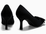 Load image into Gallery viewer, Coutgo Women&#39;s Pointed Toe Pumps Stiletto High Heels Slip on Elegant Wedding Pumps with Square Buckle
