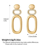 Load image into Gallery viewer, MIJENITI Gold Statement Earrings Geometric Dangle Earrings for Women Fashion Jewelry
