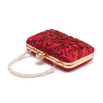 Load image into Gallery viewer, YYW Clutch Purses for Women Embroidery Sequins Beaded Evening Bag Pearl Clutch Handbag Shoulder Bag for Formal Party Wedding (Red)

