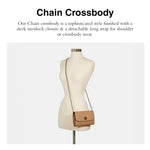 Load image into Gallery viewer, Coach Signature Leather Chain Crossbody
