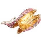 Load image into Gallery viewer, Tngan Women Mini Fish Clutch Luxury Rhinestones Purse Sparkling Banquet Handbag Wedding Party Clutch Bag, Pink
