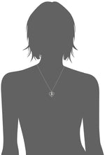 Load image into Gallery viewer, Amazon Essentials womens Sterling Silver Diamond 3 Stone Heart Pendant Necklace (1/4 cttw), 18&quot; (previously Amazon Collection)
