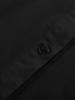 Load image into Gallery viewer, LYANER Women's Casual Shirt Dress Collar V Neck Button Down Loose Long Sleeve Mini Dresses Solid Black Small
