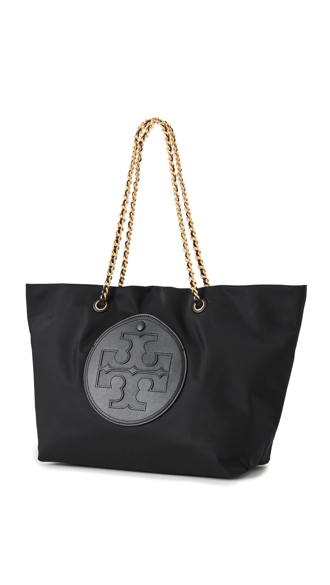 Tory Burch Women's Ella Chain Tote, Black, One Size