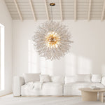 Load image into Gallery viewer, Isamacc Modern Crystal Chandelier Gold, 24-Light Large Firerwork Chandelier for Living Room, 39.3&quot; Crystal Sputnik Pendant Lighting for Entry Hallway Foyer
