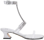 Load image into Gallery viewer, Giuseppe Zanotti, Devine Crystal 45 Sandals, 9, Silver
