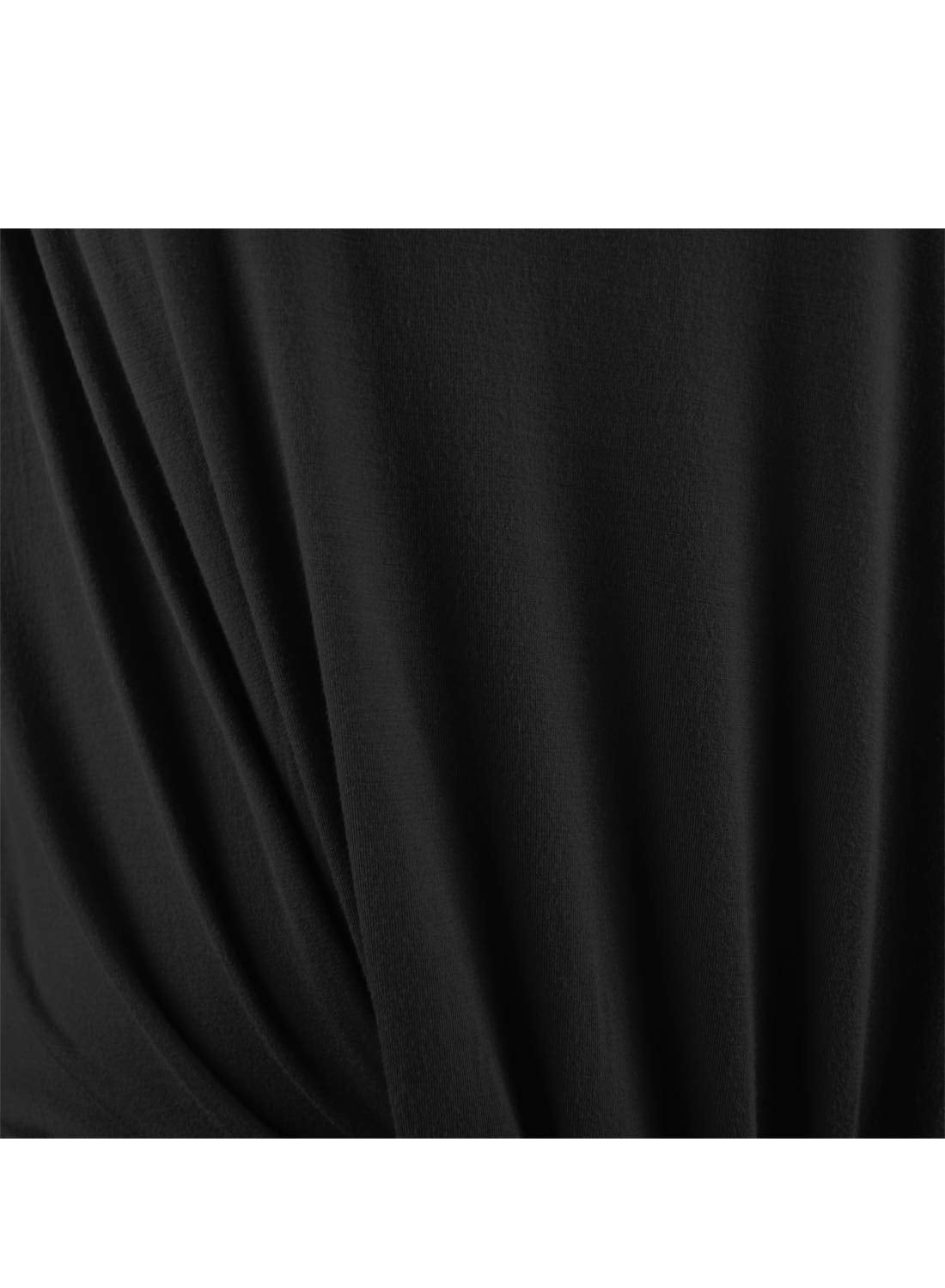 Womens Summer Black Off The Shoulder Tops Sexy Casual Short Sleeve 2025 Trendy Ladies Cute Front Twist Knot Batwing Dolman Going Out Oversized T Shirts Blouse Fashion Clothes L