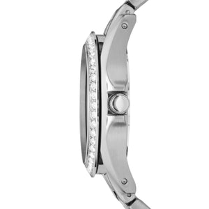 Fossil Women's Riley Quartz Stainless Steel Multifunction Watch, Color: Silver Glitz (Model: ES3202)