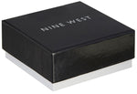 Load image into Gallery viewer, NINE WEST Women&#39;s Silvertone Crystal Pave Heart Stretch Bracelet
