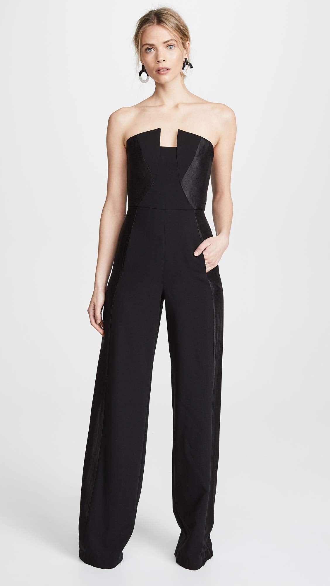 Black Halo Women's Lena Jumpsuit, Black, 12