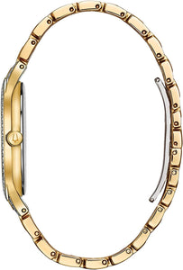 Bulova Ladies' Crystal Phantom Gold Tone Stainless Steel 2-Hand Quartz Watch, 440 Crystals and Pave Dial Style: 98L263
