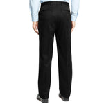 Load image into Gallery viewer, Men&#39;s Cozy Hidden Expandable Waist Dress Pants | Premium Stretch Texture Weave Work to Weekend Pant(Flat Front,Black,46W×30L)
