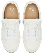 Load image into Gallery viewer, Giuseppe Zanotti, Frankie Low-Top Sneakers Leather, 9, White
