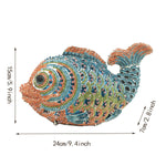 Load image into Gallery viewer, Tngan Women Mini Fish Clutch Luxury Rhinestones Purse Sparkling Banquet Handbag Wedding Party Clutch Bag, Multicolor Blue 2
