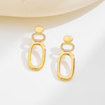Load image into Gallery viewer, MIJENITI Gold Statement Earrings Geometric Dangle Earrings for Women Fashion Jewelry
