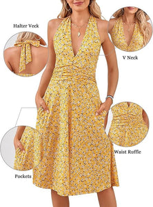 HUHOT Beach Vacation Clothes for Women 2025 Womens Summer Dress Country Concert Cruise Church Dresses Sexy Date Night Sleeveless Midi