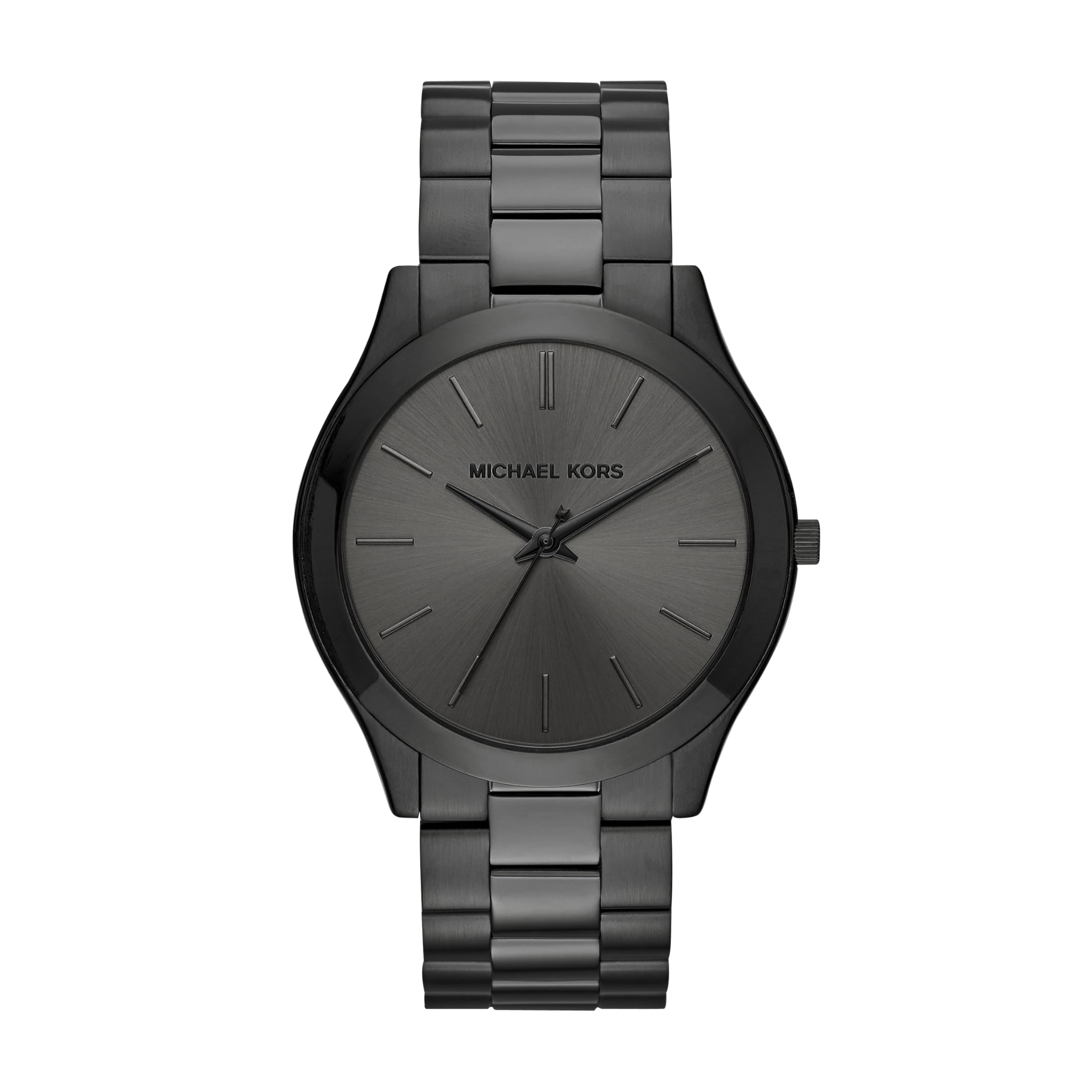 Michael Kors Slim Runway Three-Hand Black Stainless Steel Men's Watch (Model: MK8507)