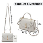 Load image into Gallery viewer, Top Handle Bag Fashion Leather Satchel Bag for Ladies, Zipper Pocket, Metal，Leather tote bag for Women.
