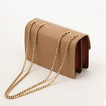 Load image into Gallery viewer, Crossbody Bags Cute Faux Leather Trendy Cross Body Bag for Women Small Color-Block Designer Handbags Ladies Satchel Chain Strap Shoulder Bag Brown Beige

