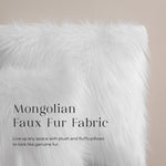 Load image into Gallery viewer, Phantoscope Pack of 2 Faux Fur Solid Throw Decorative Pillow Cover Cushion Covers Luxury Soft Decorative Pillowcase Fuzzy Pillow Covers for Bed/Couch,White 26 x 26 Inches
