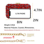 Load image into Gallery viewer, Milisente Clutch Purses For Women Crystal Clutches Evening Bags Gemstone Clutch Purse For Wedding Formal(Red)
