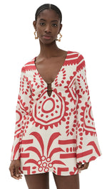 Load image into Gallery viewer, Seven Wonders Women&#39;s Calli Mini Dress, Red Multi, S
