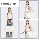 Load image into Gallery viewer, Convertible Garment Travel Bag,Overnight Bag Women Duffle Bag with Shoe Pouch 2 in 1 Hanging Cloting Suit Luggage

