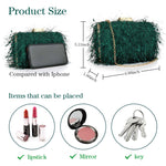 Load image into Gallery viewer, Clutch Purse for Women Cute Handbags Top Handle Evening Bag Crossbody Bag Shoulder Bag for Wedding Party Prom Banquet (Green)
