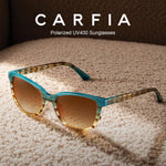 Load image into Gallery viewer, CARFIA Designer Acetate Womens Polarized Sunglasses Fit Most Face Shapes Trendy Shades UV Protection Hypoallergenic Handmade
