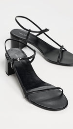 Load image into Gallery viewer, Tory Burch Women's Gigi Heel Sandals 38mm, Perfect Black, 7.5 Medium US
