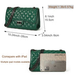 Load image into Gallery viewer, Gladdon Quilted Crossbody Purse for Women Trendy Ladies Shoulder Bag with Chain Designer Purses Green
