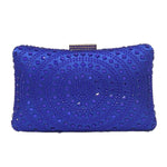 Load image into Gallery viewer, Crystal Box Clutch Rhinestone Handbags For Women Party Purse Wedding Evening Bag(blue)
