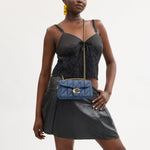 Load image into Gallery viewer, Coach Women's Quilted Denim Tabby Shoulder Bag 20, Indigo
