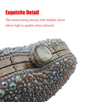 Load image into Gallery viewer, Cute Heart Shape Clutch Purse Mini Love Heart Rhinestone Wedding Handbag Party Women Purse(Silver)
