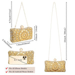Load image into Gallery viewer, YAPAIOU Sparkly Women&#39;s Evening Clutch Purses Rhinestone Bag Luxury Handbags For Weddings Formal Prom Party(Glod)
