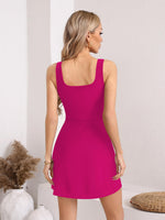 Load image into Gallery viewer, Missufe Women's Summer Sleeveless Party Short Dress Sweetheart Neck A Line Club Dresses(Pink, S)
