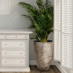 Load image into Gallery viewer, Worth 9 Gallon Tall Round Planters Set of 2-14&quot; Dia x 21&quot; H Stone Finish Flower Pots Indoor Decorative Container Garden Patio Unbreakable Beige
