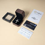 Load image into Gallery viewer, KRKC&amp;CO Moissanite Cross Necklaces for Women: Petite 1.4ct D-Color VVS1, 925 Sterling Silver, Dainty Hypoallergenic Pave-Set Cross Pendant Chain, Gift for Birthday Anniversary, Luxurious Gift Box
