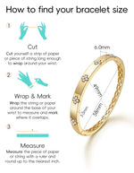Load image into Gallery viewer, TIMELESSTAR Gold Bangle Bracelets for Women Gifts Four Leaf Clover Bracelet Moissanite Diamond Tennis 925 Sterling Silver Chunky 18k Plated Cute Friendship Dainty Womens Bangles Stack Non Tarnish
