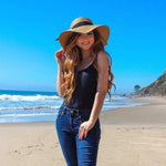 Load image into Gallery viewer, FURTALK Womens Sun Straw Hat Wide Brim UPF 80 Summer Hat Foldable Packable Floppy Beach Hats for Women
