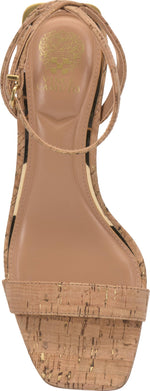 Load image into Gallery viewer, Vince Camuto Women's Hamda Ankle Strap High Heel Sandals, Natural/Gold, 8.5 Medium
