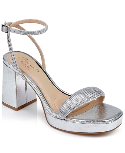 Jewel Badgley Mischka Teddi Platform Block Heels