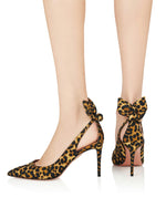 Load image into Gallery viewer, Aquazzura Bow Tie Pump 85, Caramel, 8
