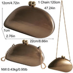 Load image into Gallery viewer, louceko Women Trendy Chain Crossbody Shoulder Bag Handbag Acrylic Wedding Evening Bag Shell Formal Clutch Purse, Brown 2503
