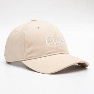 KOLWOVEN Gigi Baseball Hat, Embroidered Adjustable Cap for Women, for Gigi on Birthday, Mother’s Day (US, Alpha, One Size, Cream)