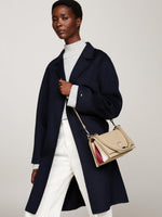 Load image into Gallery viewer, Tommy Hilfiger Women's Leather Shoulder Bag with Removable Crossbody Strap

