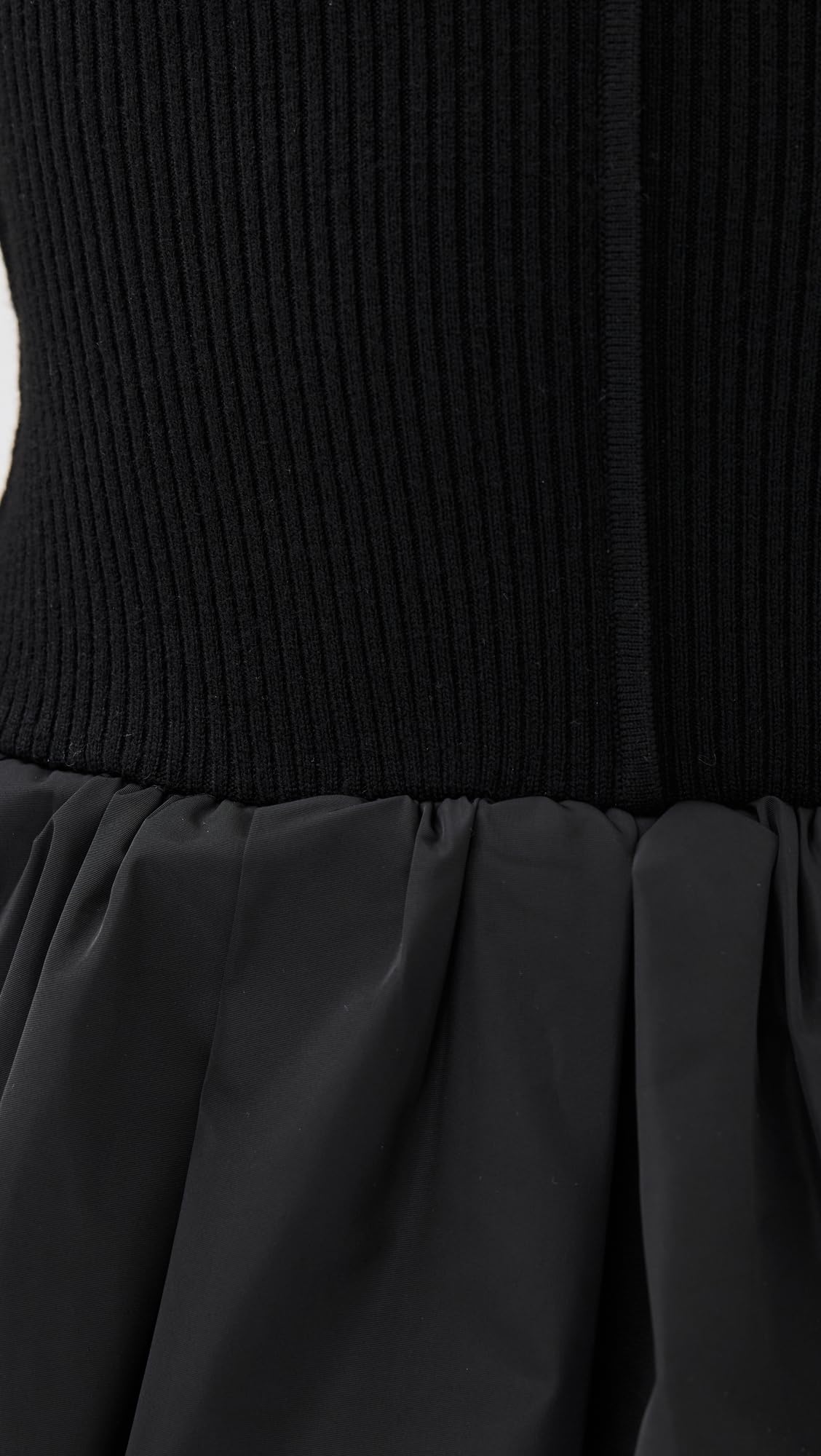 Sea Women's Belen Taffeta Knit Mini Bubble Dress, Black, M