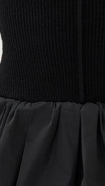 Load image into Gallery viewer, Sea Women&#39;s Belen Taffeta Knit Mini Bubble Dress, Black, M
