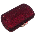 Load image into Gallery viewer, Boutique De FGG Mini Rhinestone Clutch Purse,Evening Bags and Clutches for Women Formal,Crystal Clutch Bag Wedding Handbags,Burgundy
